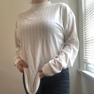 White long sleeve turtle neck